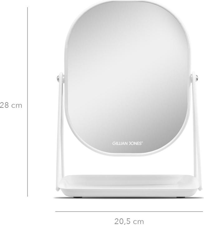 Image du produit Cimi Gillian Jones - Table Mirror With Tray White (Miroir de table avec plateau blanc)