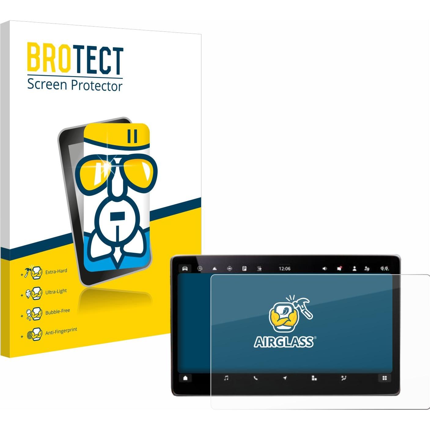 BROTECT, Fahrzeug Navigation Zubehör, Schutzglas Schutzfolie Displayschutz Display Schutz Glas Folie klar