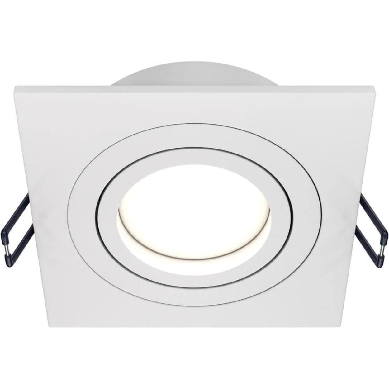 Maytoni, Wandleuchte + Deckenleuchte, Atom Downlight, Einbauleuchte GU10 quadratisch Weiss (GU10)