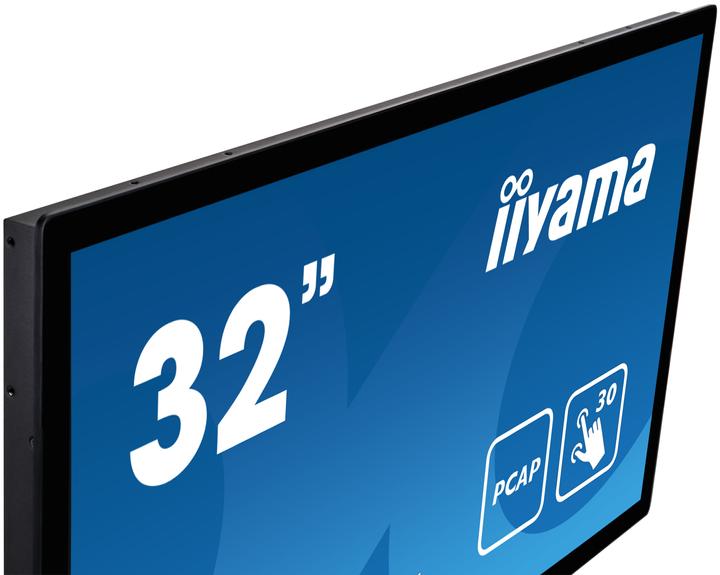 Produktbild iiyama 31.5IN TOUCH PCAP VA PANEL 30 POINTS 1920X1080 8MS 500CD/M2 30 (1920 x 1080 Pixel, 32")