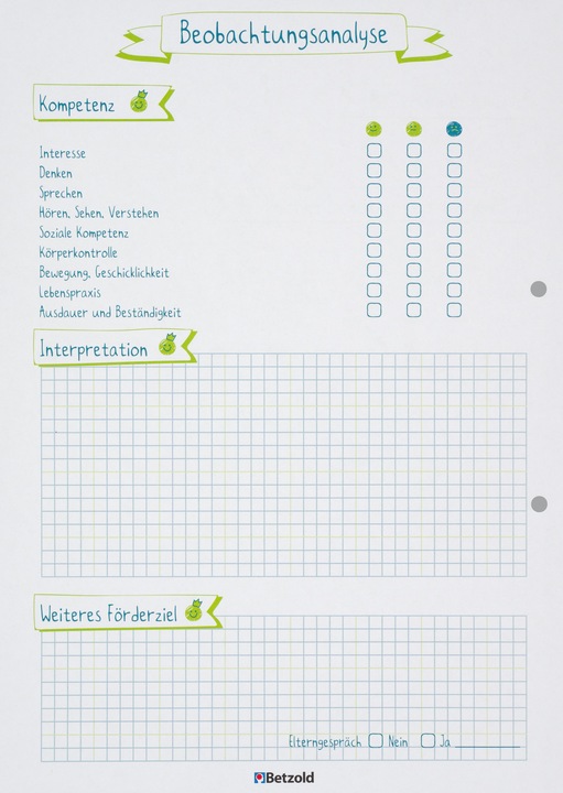 Actual product image Betzold Observation Block Kita DIN A4 (A4, German)