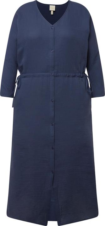 Produktbild Ulla Popken Bubble-Midikleid, V-Ausschnitt, 3/4-Arm (46, 48)