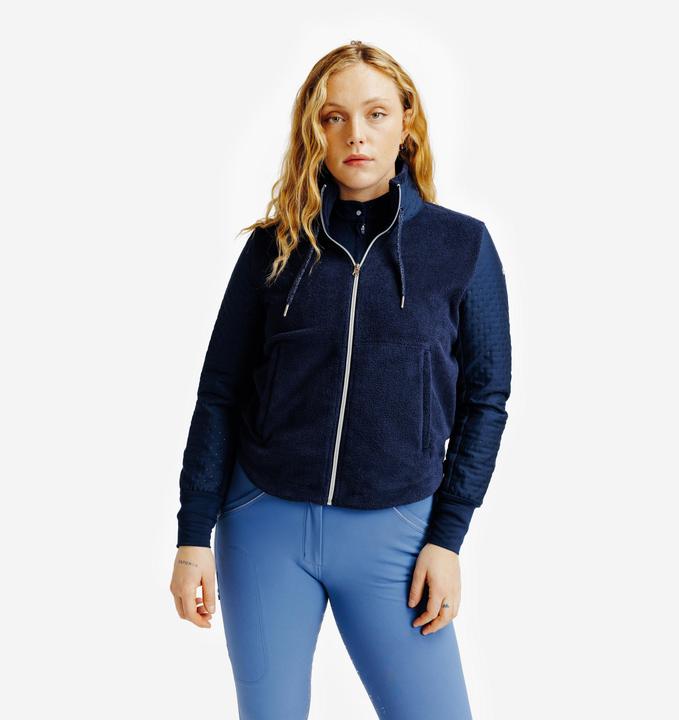 Actual product image Fouganza Sweatshirtjacke 500 Warm Damen dunkelblau (XL)