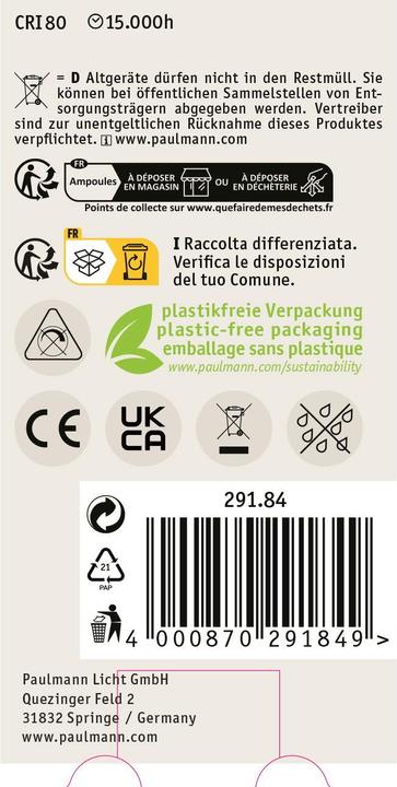 Produktbild Paulmann Floating Shine AGL (E27, 90 lm, 1 x)