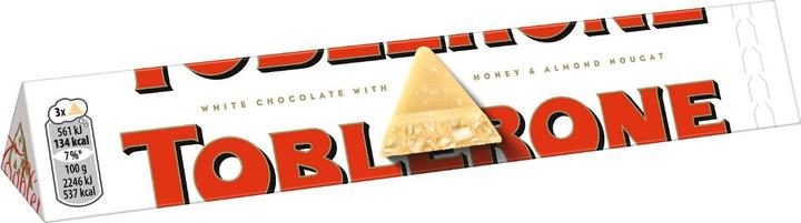 Produktbild Toblerone Swiss White Chocolate with Honey & Almond Nougat (100 g)