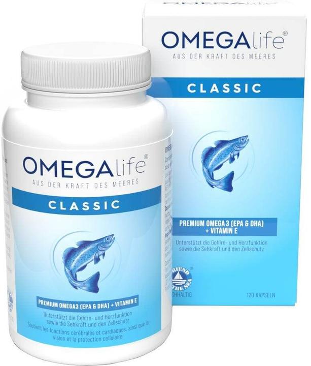 Actual product image Omega-Life Classic 500 capsules (120 Piece, Capsules, 172 g)