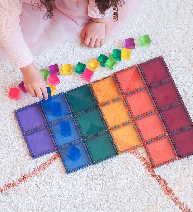 Actual product image Connetix Magnetic tiles