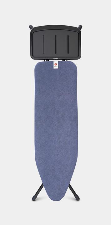 Actual product image Brabantia Ironing board Denim Blue with steam station shelf (124 x 38 cm)