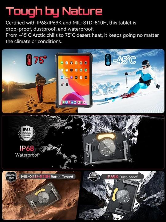 Actual product image Cubot Tablet CUBTABKKS 6 GB RAM 256 GB (4G, 10.10", 256 GB, Black)