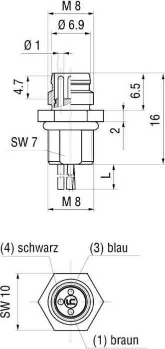 Produktbild Hirschmann Sensor-/Aktor-Einbausteckverbi