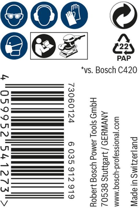 Image du produit Bosch Professional Zubehör Rouleau abrasif Expert M480, 115 mm, 5 m, G 180 (180)