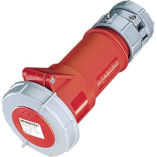 Thumbnail - Mennekes, Netzstecker + Netzkupplung, 3907 Kupplung PowerTOP, 32A5p6h400V, IP67