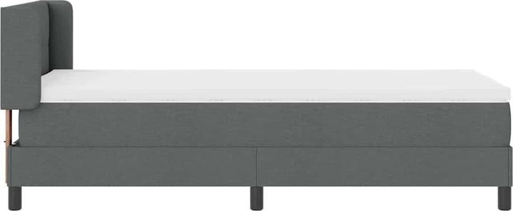 Produktbild VidaXL Boxspringbett mit Matratze Dunkelgrau 80x200 cm Stoff (80 x 200 cm)