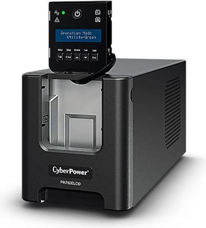 Produktbild Cyberpower PR750ELCD Line-Interactive 750VA/675W Sinsuwelle AVR LCD Ausgang(6) IEC RS232 USB HID EPO SNMP (O... (750 VA, 675 W, Line-Interaktiv USV)