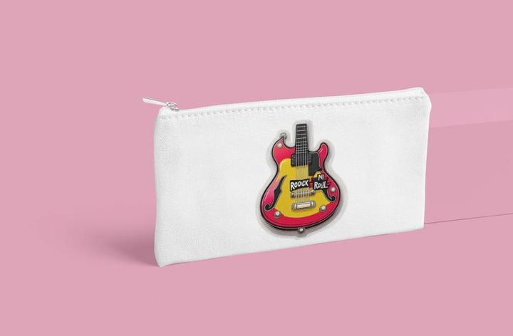 Actual product image Bügelbilder Schulrucksack-Set Rock n Roll auf Gitarren (15 l)