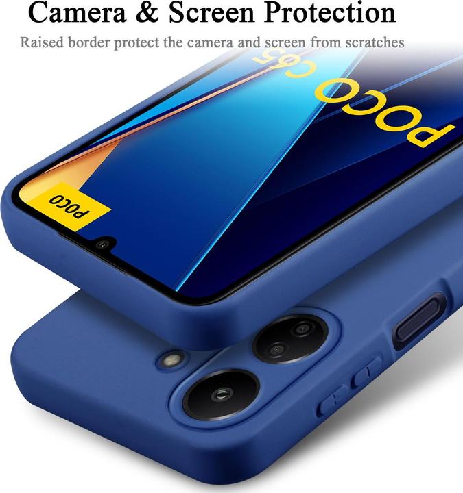 Image du produit Cadorabo Housse pour Xiaomi Poco C65 TPU au design Liquid Protection silicone (Xiaomi Poco C65)