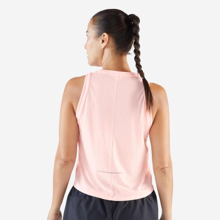 Actual product image Kiprun Lauf-Tanktop kurz Damen atmungsaktiv - Run 500 rosa (XL)