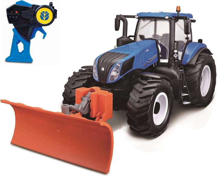 Productafbeelding Maisto New Holland trekker met sneeuwploeg