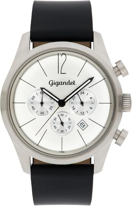 Image du produit Gigandet Chronographe d'affaires étanche 50 m avec boîtier acier inoxydable et verre minéral (Chronographe, Montre analogique)
