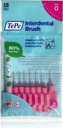 TePe Original Interdental Toothbrushes 0.4Mm Pink 8Pcs (8 x, 0.40 mm)