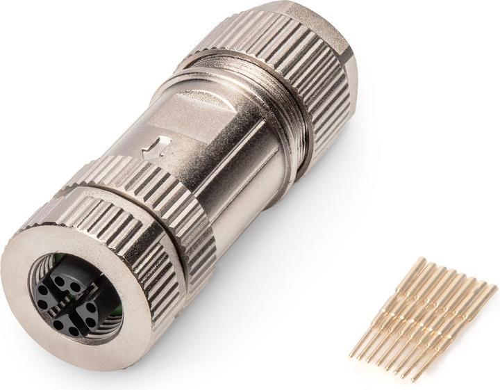 Image du produit Digitus M12 Jack X-coded IP67 CAT 6A, field assembly