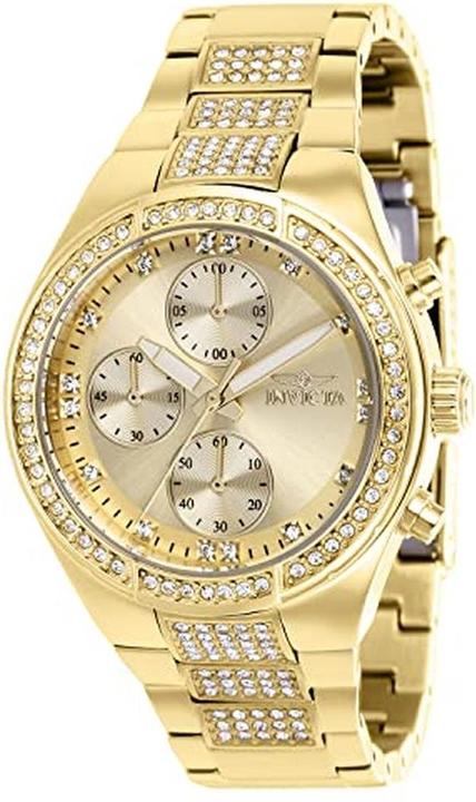 Produktbild Invicta Specialty 38623 Quartz Ladies Watch 38 mm Gold strappy (Chronograph, 38 mm)