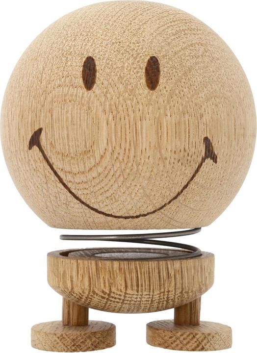 Hoptimist Aufsteller Bumble Smiley S, Braun (7.5 x 7.5 x 9 cm)