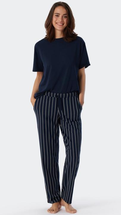 Actual product image Schiesser Mix & Relax Organic Cotton Pyjama Trousers Long (44)