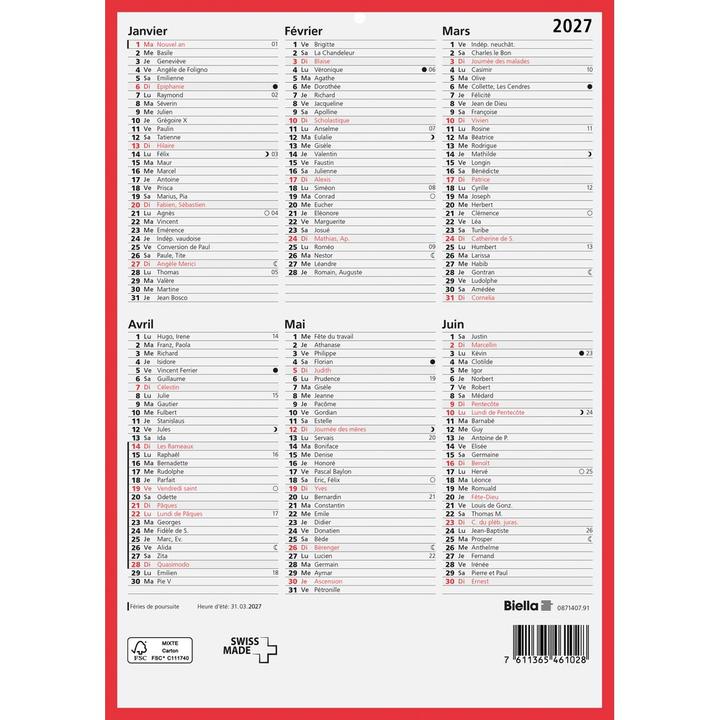 Biella Tafelkalender (A4)