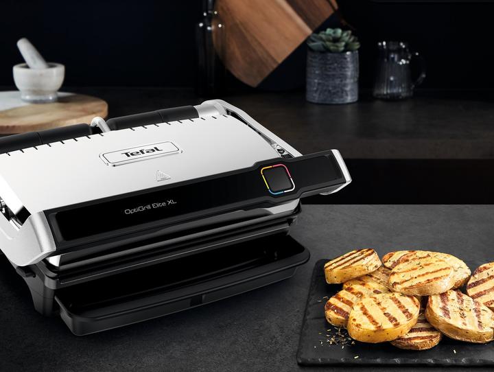 Image du produit Tefal Gril de contact OptiGrill Elite XL (GC760D), Acier inoxydable