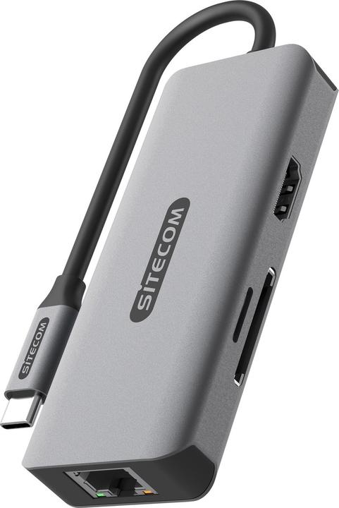 Sitecom - Adattatore multiplo USB-C LAN 6 in 1 (USB-C, 6 porte)