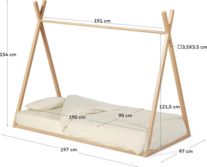 Immagine prodotto Kave Home Maralis (90 x 190 cm)