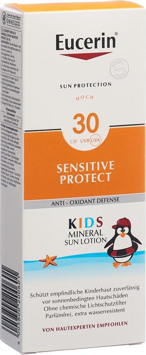 Actual product image Eucerin SUN Sensitive Protect KIDS (Suntan cream, SPF 30, 150 ml, 203 g)