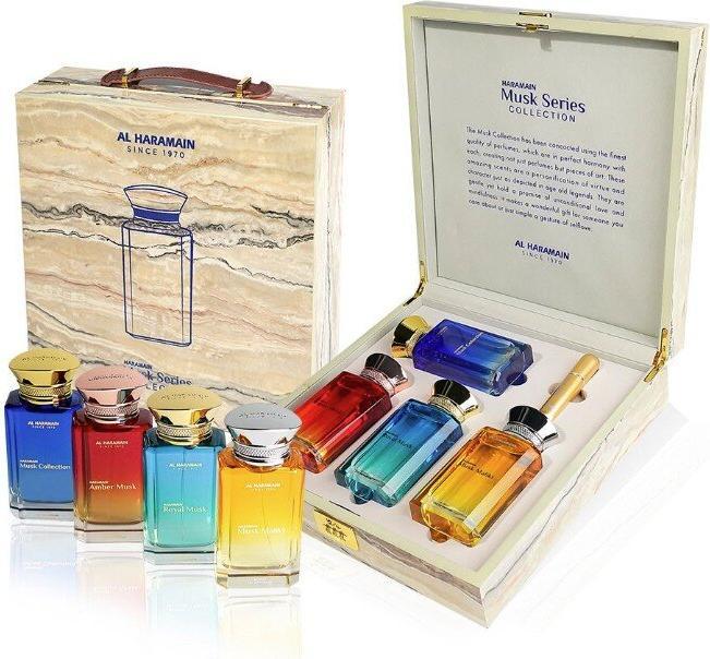 Productafbeelding Al Haramain Musk Collection - EDP 4 x 100 ml + Flaschenfüller (Parfum set)