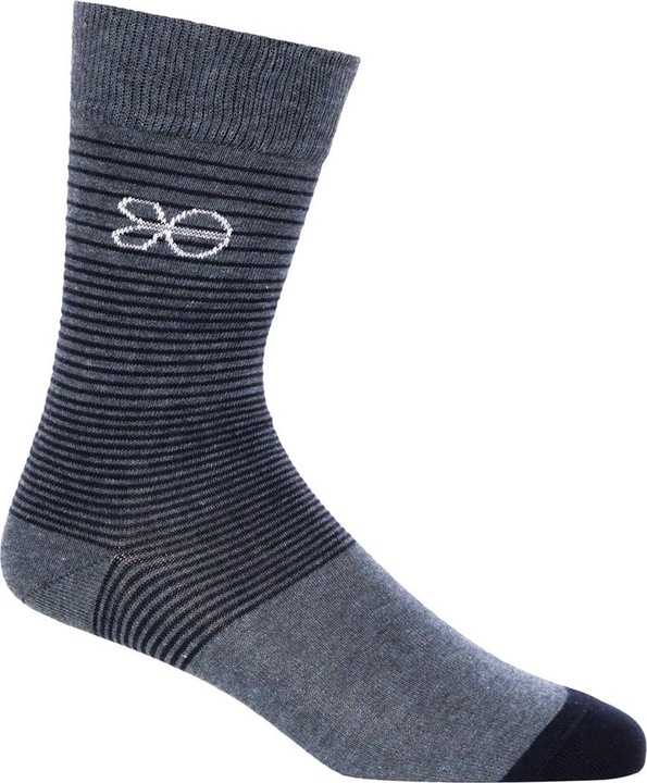 Actual product image Crosshatch Mens Dupez Logo Crew Socks (Pack of 5) (One size)