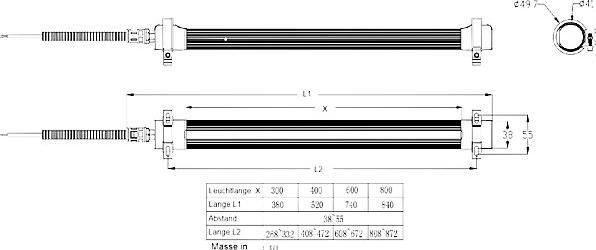 Produktbild kaiserkraft LED-Arbeitsplatz-/Maschinenleuchte Workis 6.1 (1498 lm)