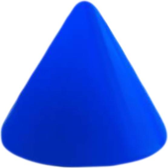 Immagine prodotto Star Piercing Micro Cono Neon blu scuro (Acrilico, senza ottone)