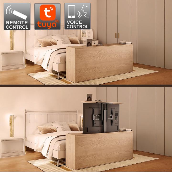 Actual product image Maclean Uchwyt do telewizora MC-866T, elektryczny, wysuwany, TUYA (Table)