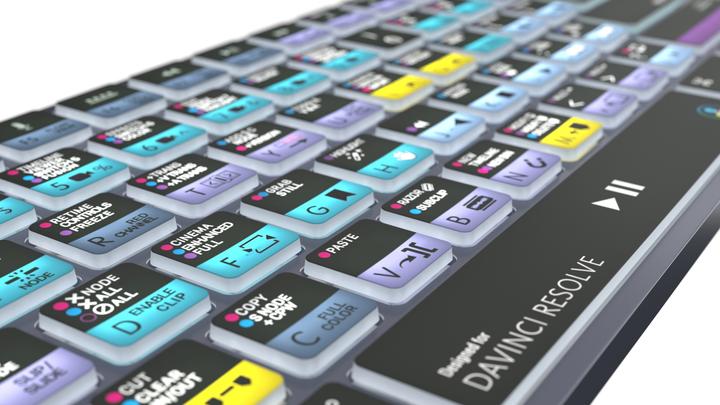 Produktbild Logickeyboard Davinci Resolve 18 Titan DE (Mac) (DE, Kabelgebunden, Kabellos)