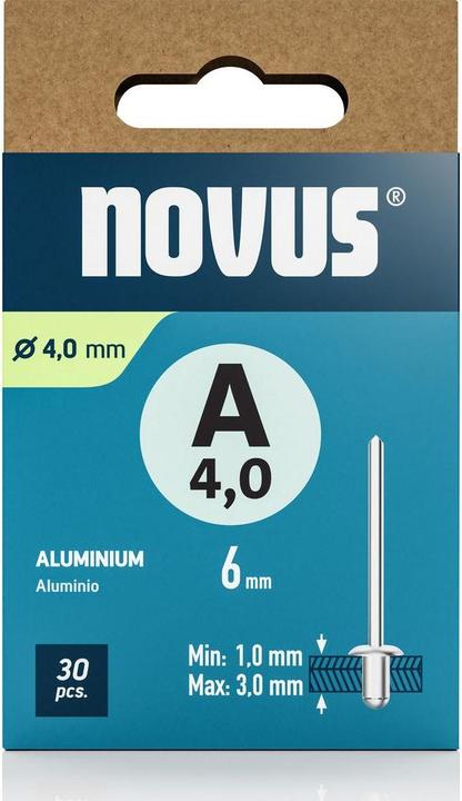 Immagine prodotto Novus Blindniete A4 x L: 6 mm Alu