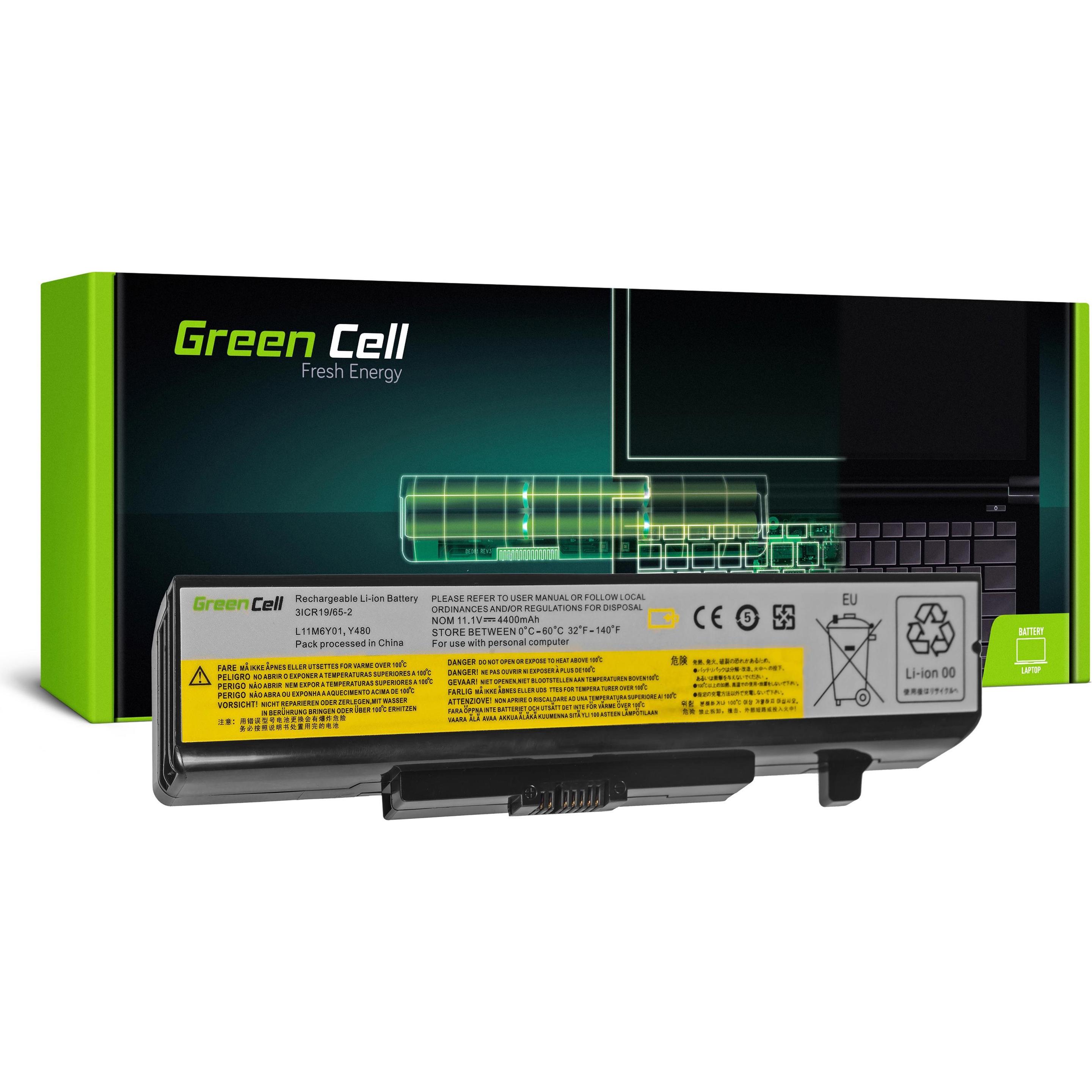 GreenCell LE34 - Akku - Lenovo - G500 G505 G510 G580 G585 G700 IdeaPad Z580 P580 (6 Zellen, 4400 mAh), Notebook Akku, Sc...