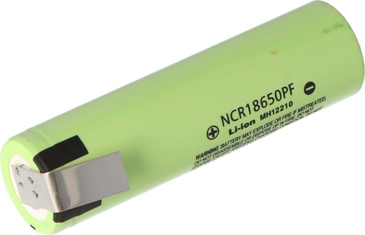 Immagine prodotto Panasonic Akku NCR18650PF – (NCR18650PD) + Lötfahne Z (1 pz., 18650, 2900 mAh)