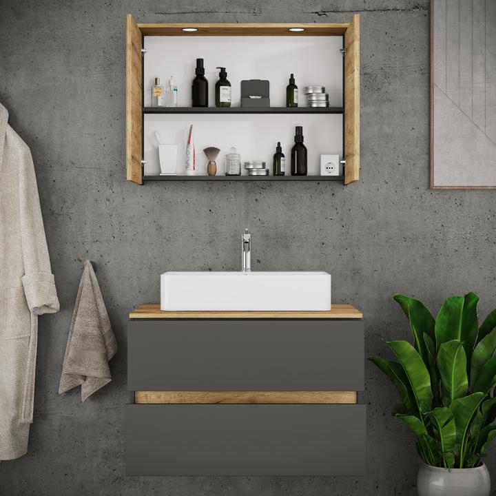 Produktbild VCM Badmöbel-Set mit Waschbecken Cosila-A 80