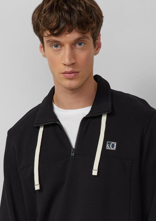 Produktbild s.Oliver Sweatshirt Sweatshirt mit Eingrifftaschen und Label-Patch (S)