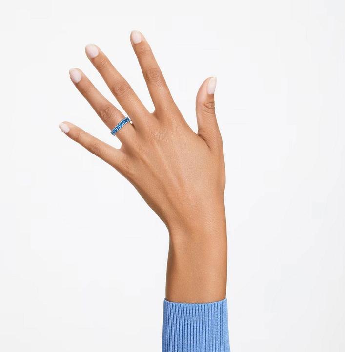 Produktbild Swarovski Matrix Ring Rundschliff Blau (64)