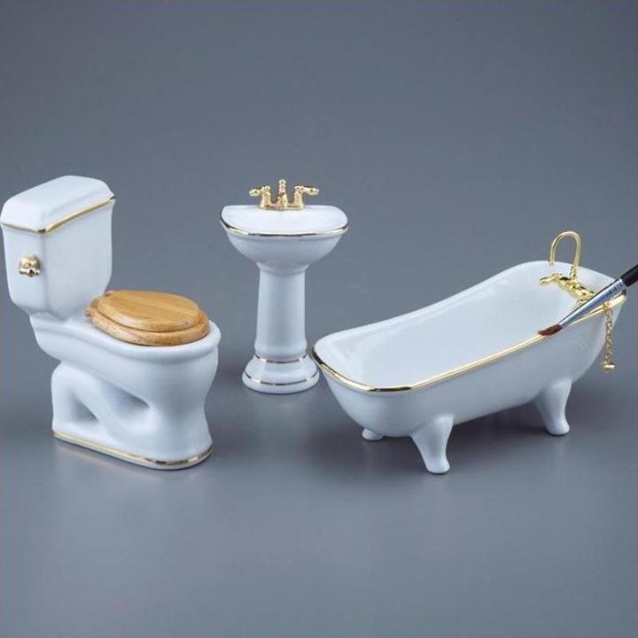 Productafbeelding Reutter 001.767/3 - Badkamerset, wit, 3-delig, miniatuur