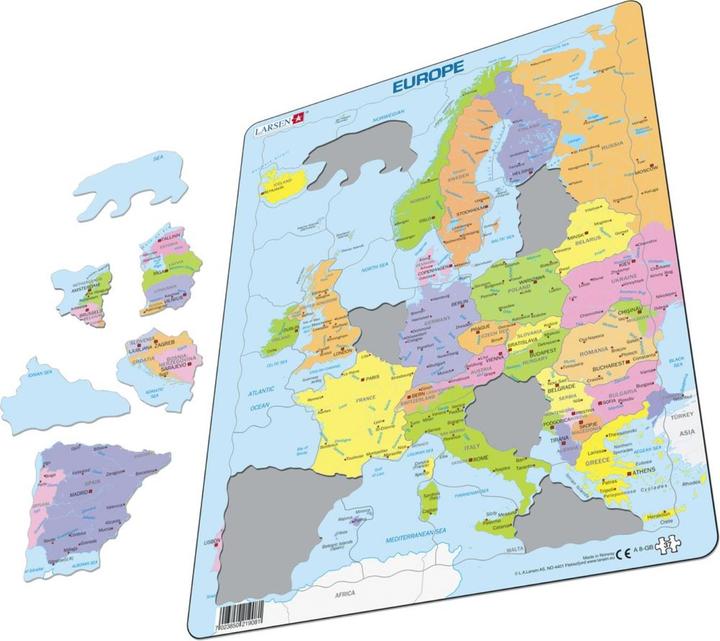 Produktbild Larsen Puzzle - Europa (political / engl) (37 Teile)