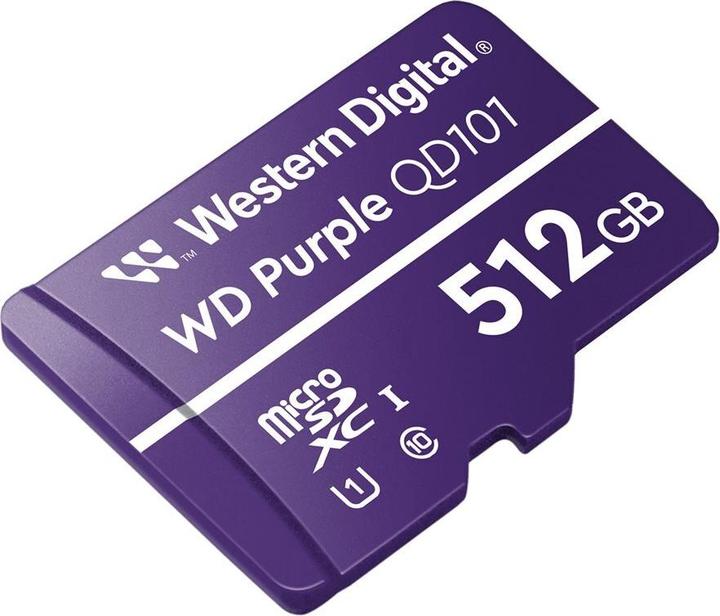 Actual product image WD Purple QD101 (512 GB, microSDXC, U1, UHS-I)