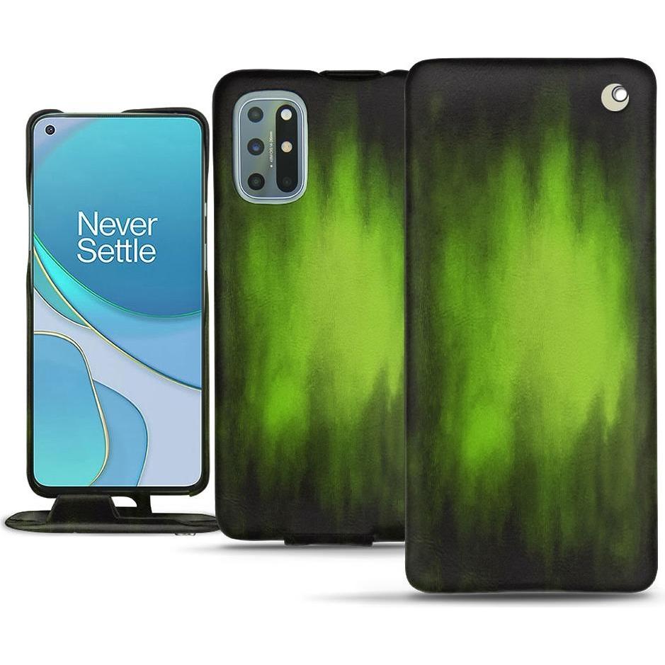 Noreve Lederschutzhülle vertikal (OnePlus 8T), Smartphone Hülle, Grün