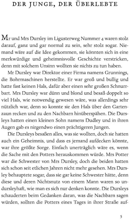 Actual product image Harry Potter - Teil 1: Harry Potter und der Stein der Weisen (German, J.K. Rowling, 2018)